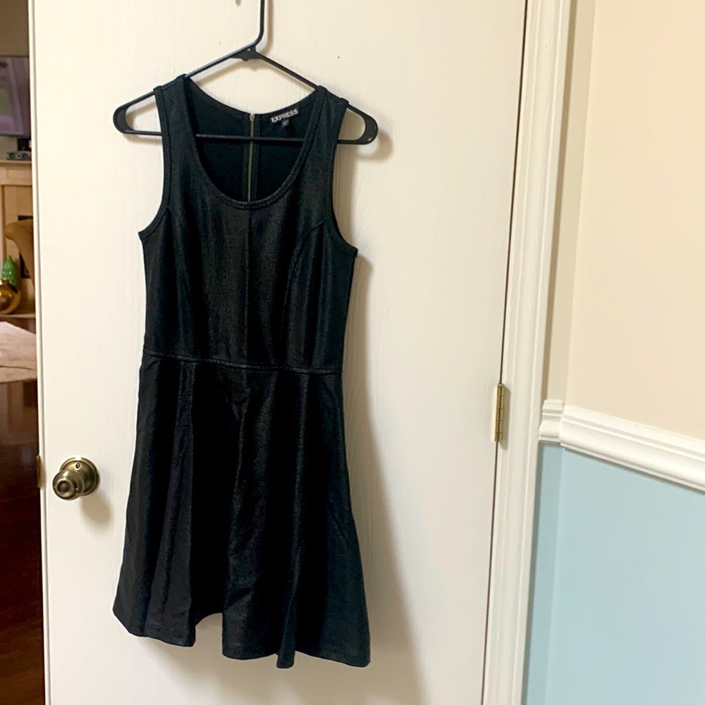 Size S Black midi dress by Express.